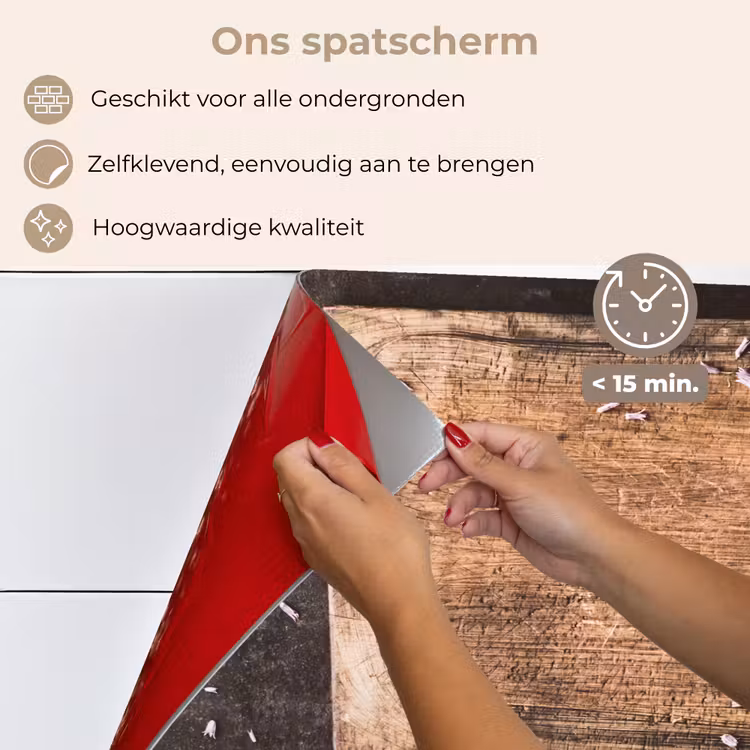 Spatscherm keuken - Stilleven met Snijplank — 4