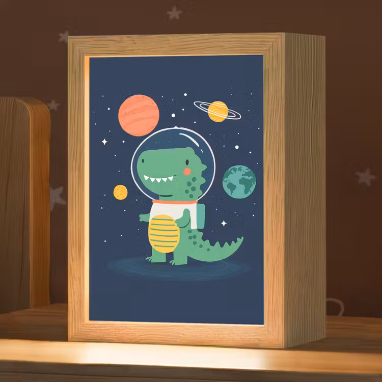 Nachtlampje - Dino - Ruimtepak - Planeten — 1