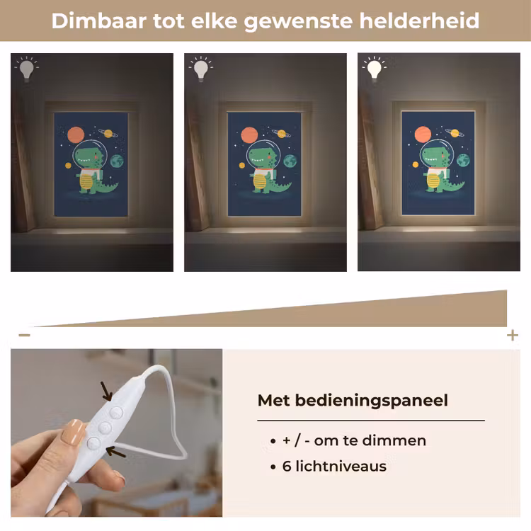 Nachtlampje - Dino - Ruimtepak - Planeten — 6