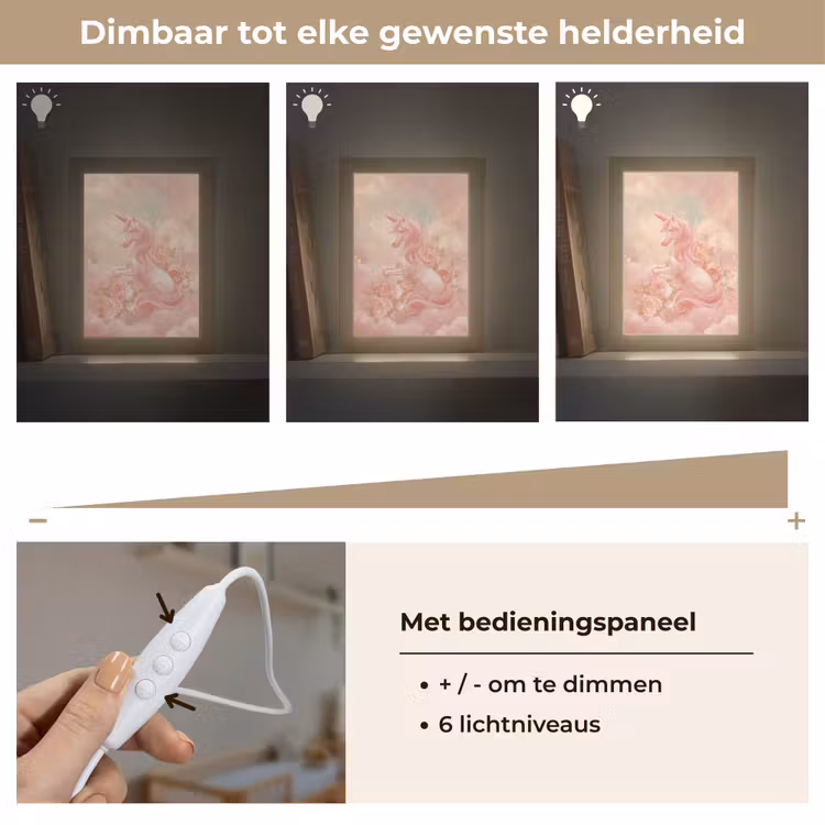 Nachtlampje - Eenhoorn - Wolken - Roze — 6