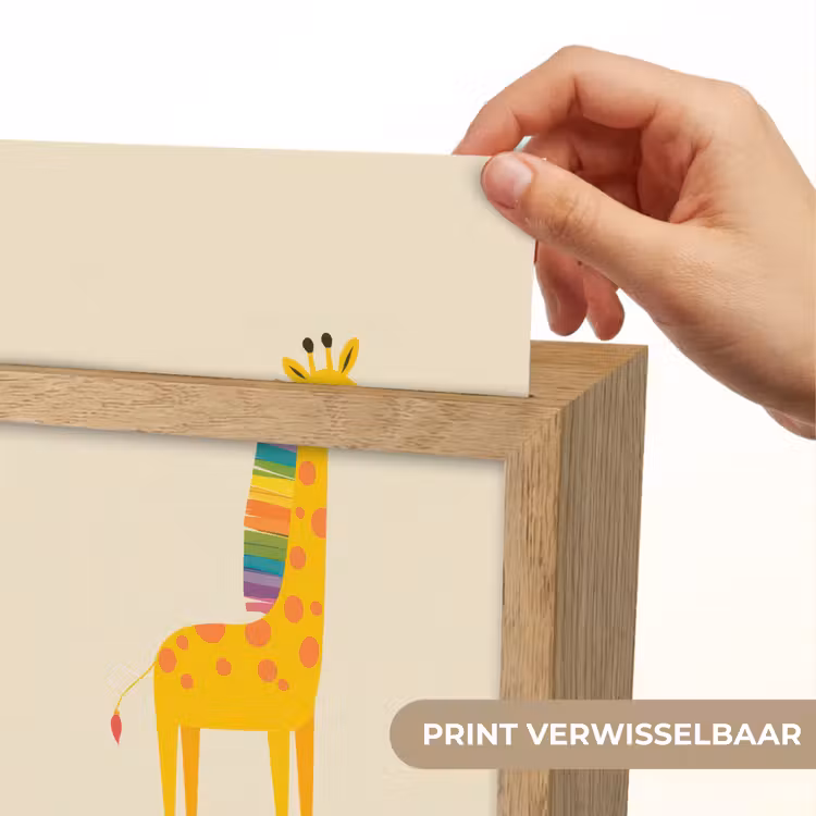 Nachtlampje - Giraffe - Regenboogmanen - Beige — 4