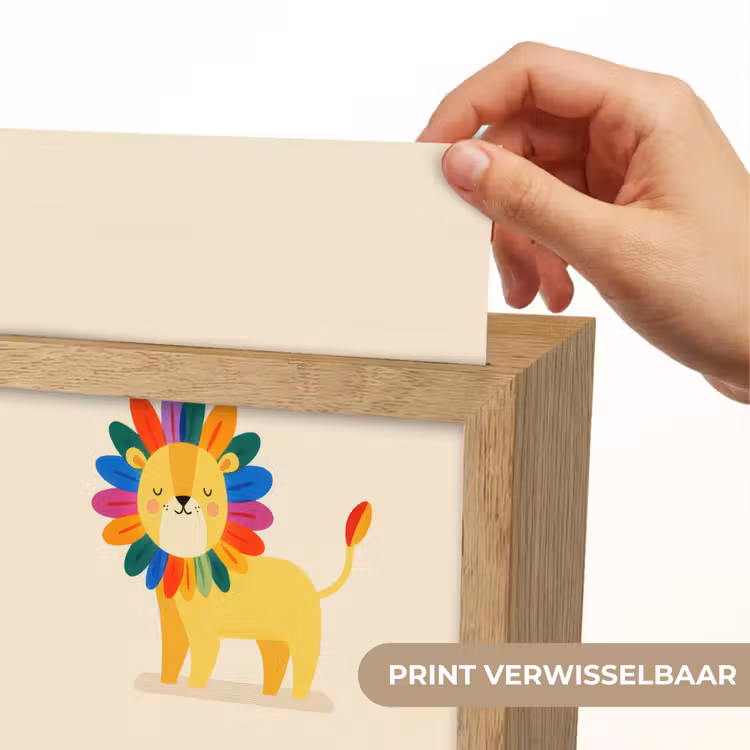 Nachtlampje - Leeuw - Kleurrijke manen - Beige — 4