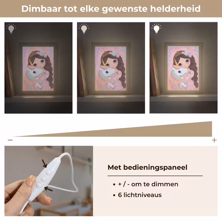 Nachtlampje - Meisje - Eenhoorn - Glitter — 6
