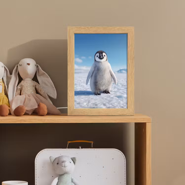 Nachtlampje - Pinguïn - Sneeuw - Landschap - Wit — 3