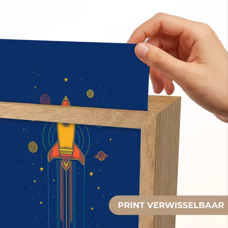 Nachtlampje - Raket - Blauw - Sterren — 4