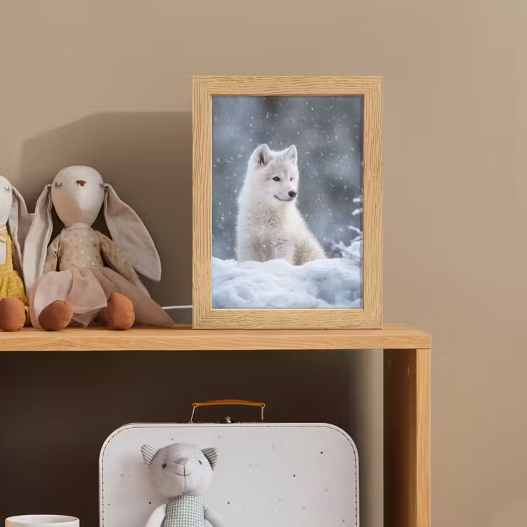 Nachtlampje - Wolf - Pup - Sneeuw — 3