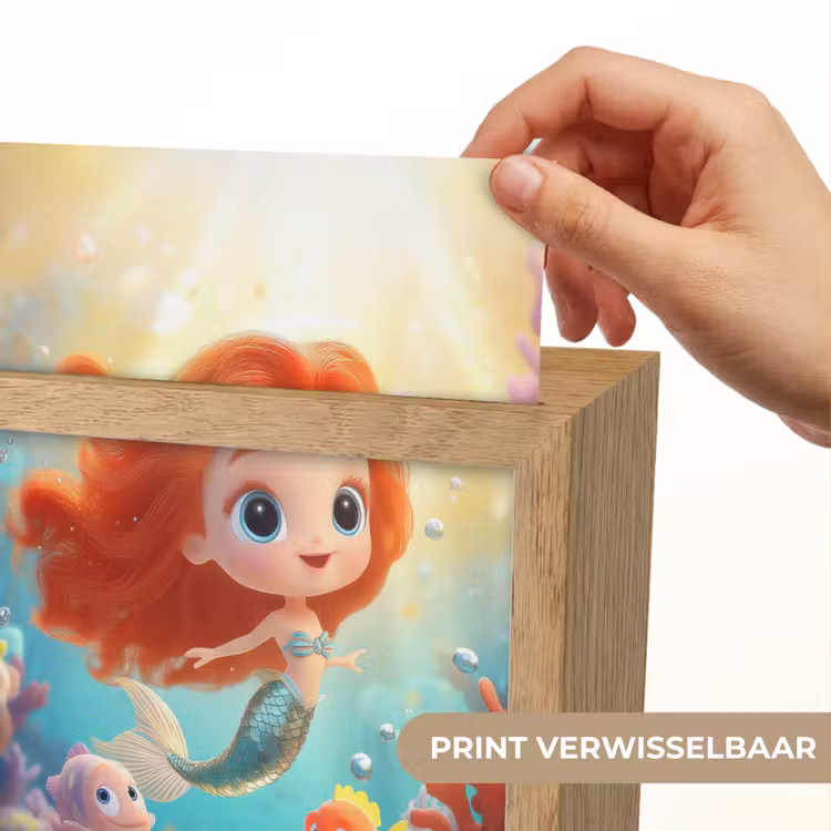 Nachtlampje - Zeemeermin - Water - Vissen - Rood — 4