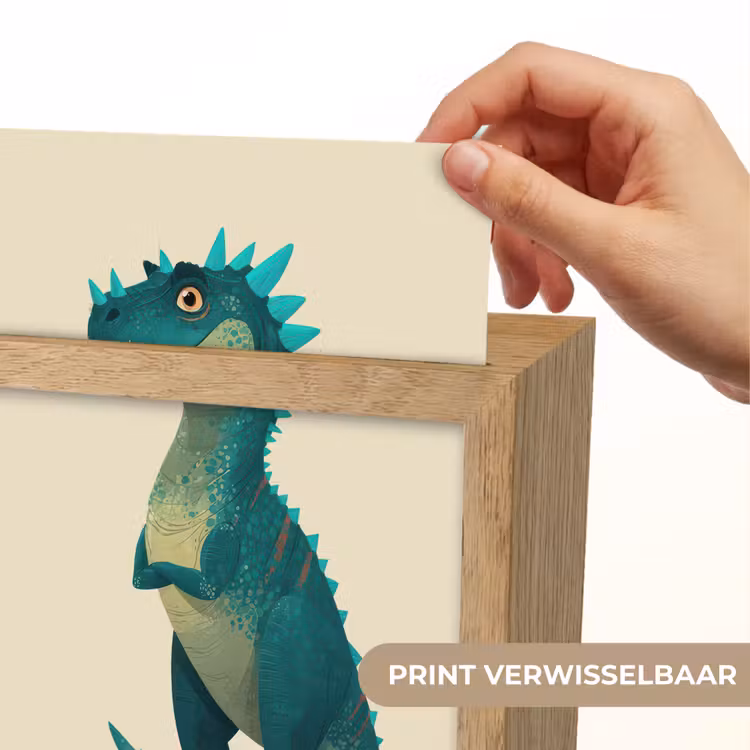 Nachtlampje - Dinosaurus - Turquoise - Stekels — 4