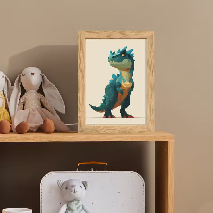 Nachtlampje - Stekels - Dino - Blauw - Gespierd — 3