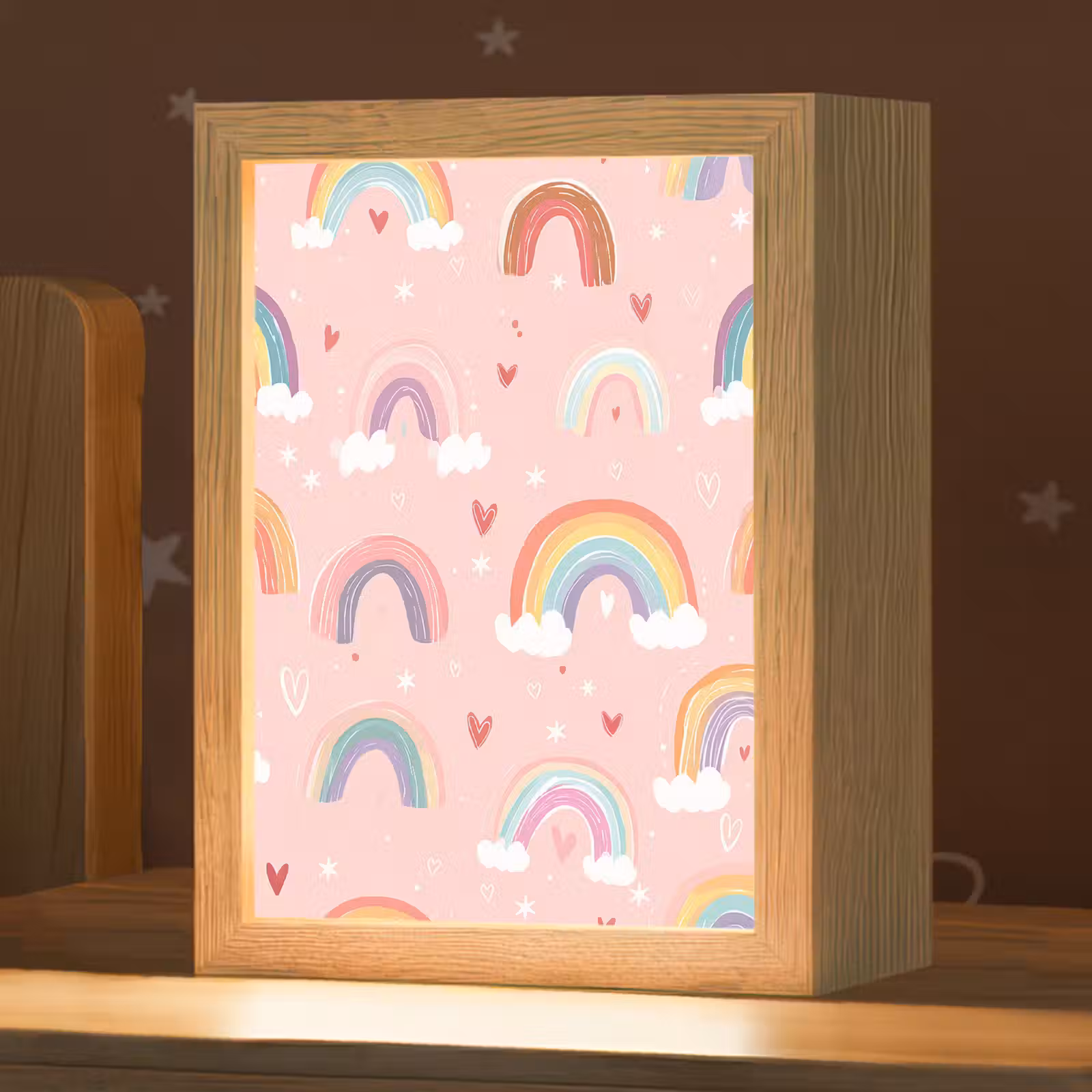 Nachtlampje - Regenboog - Patroon - Pastel — 1