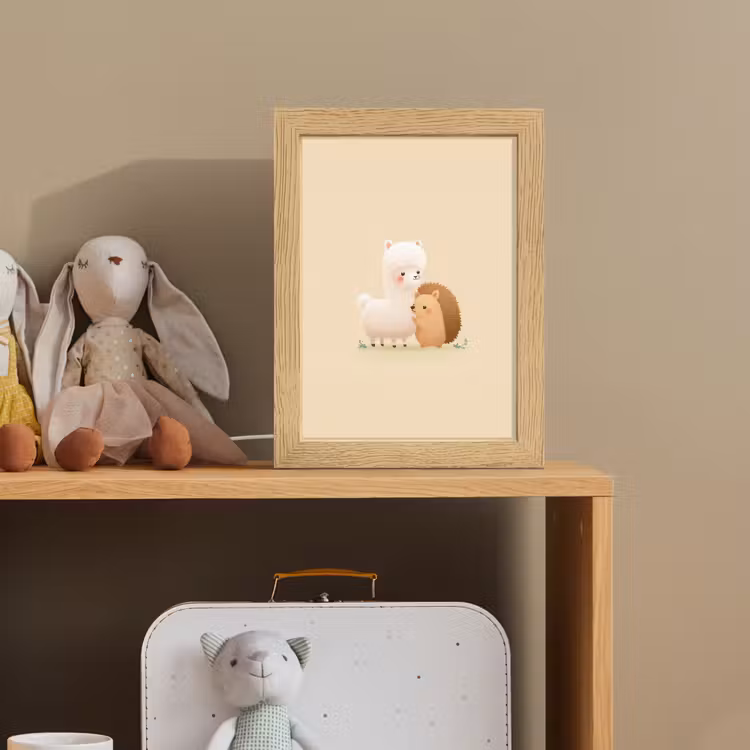 Nachtlampje - Alpaca - Egel - Bruin - Knuffelen — 3
