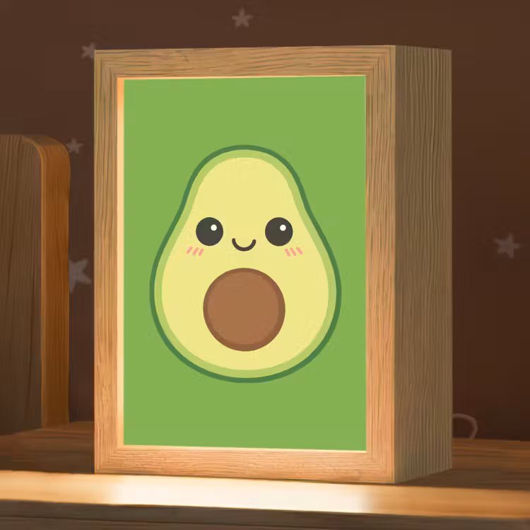 Nachtlampje - Avocado - Groen - Speels — 1