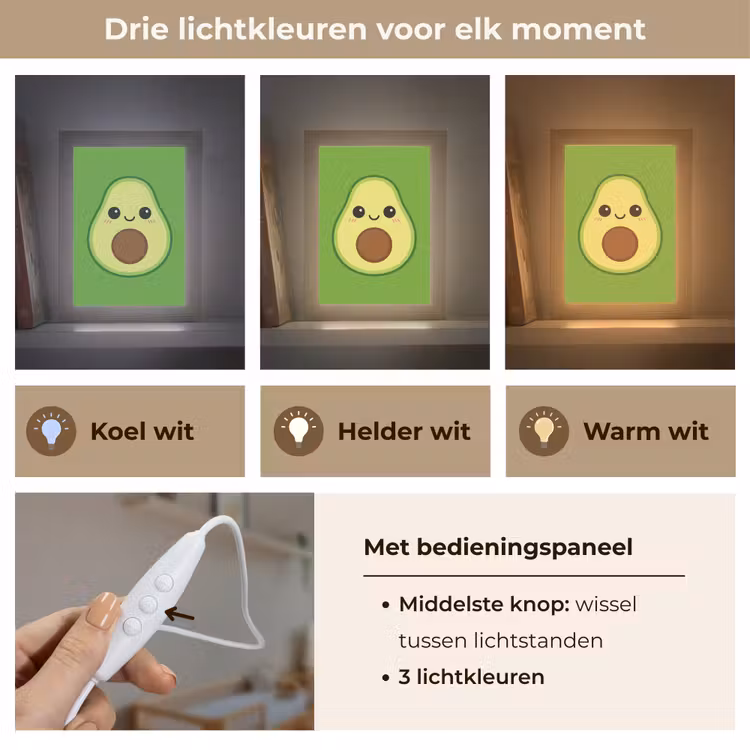 Nachtlampje - Avocado - Groen - Speels — 7