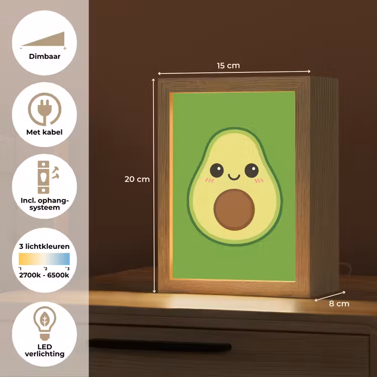 Nachtlampje - Avocado - Groen - Speels — 8