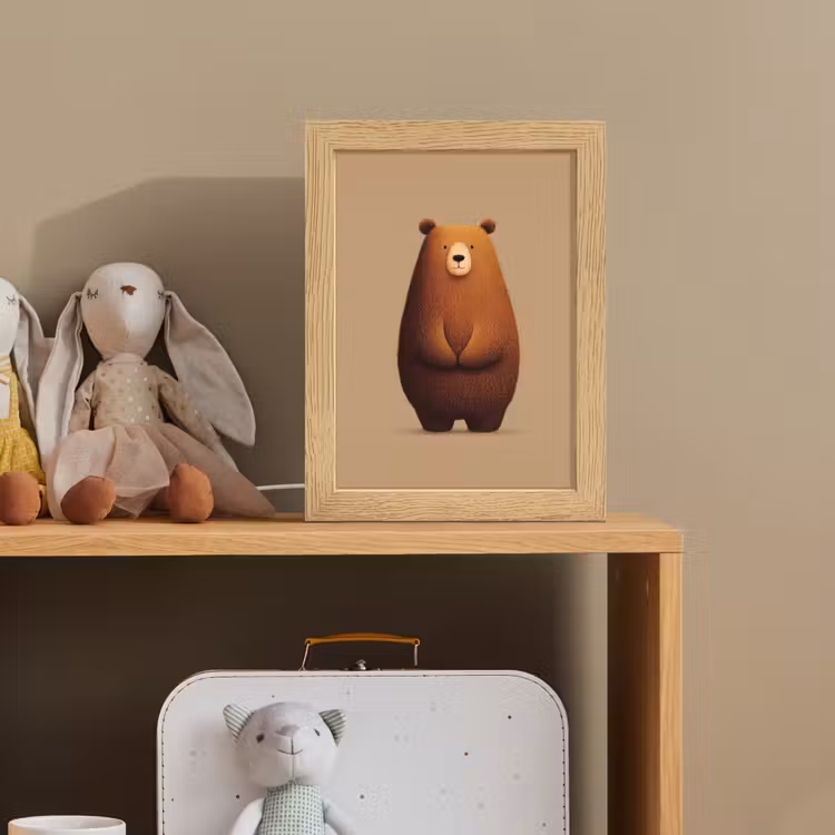 Nachtlampje - Beer - Minimalistisch - Bruin — 3