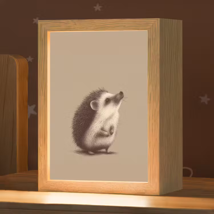 Nachtlampje - Egel - Snuitje - Bruin - Stekels — 1