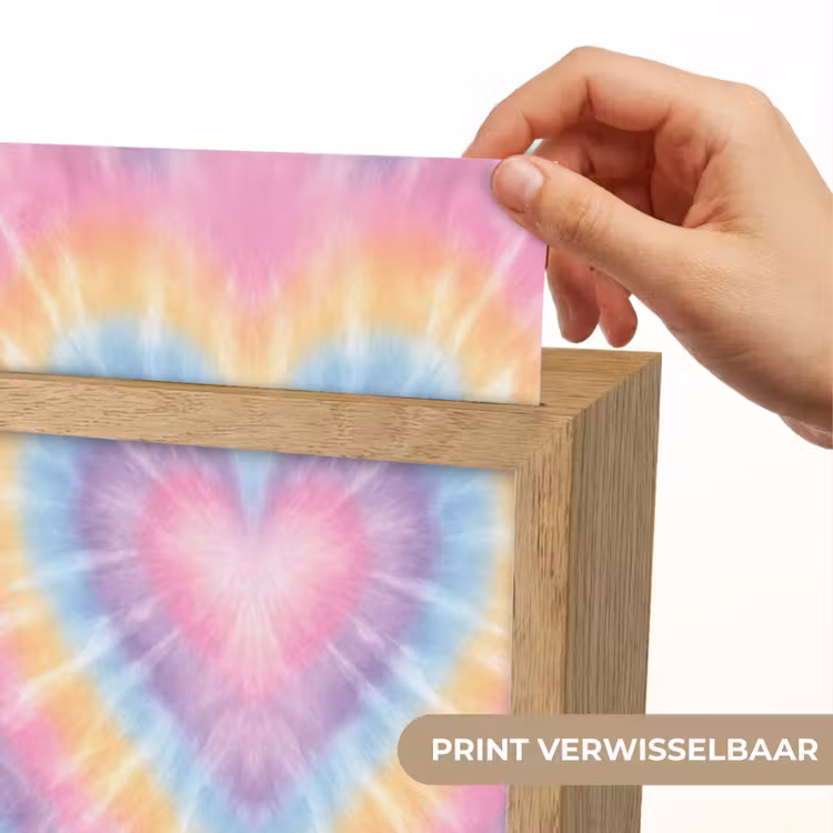 Nachtlampje - Hartvorm - Pastelkleuren - Tie Dye — 4