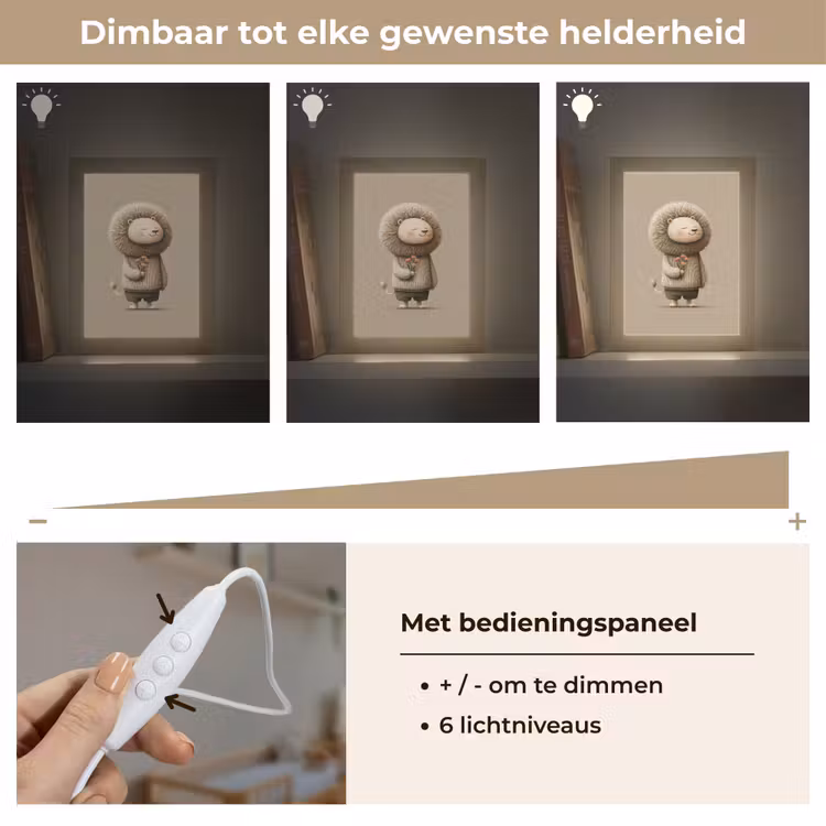 Nachtlampje - Leeuw - Oranje bloemen - Vriendelijk — 6