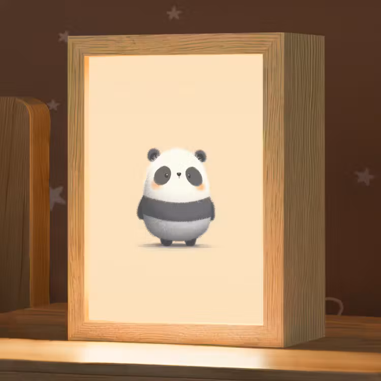 Nachtlampje - Panda - Beige - Minimalistisch — 1