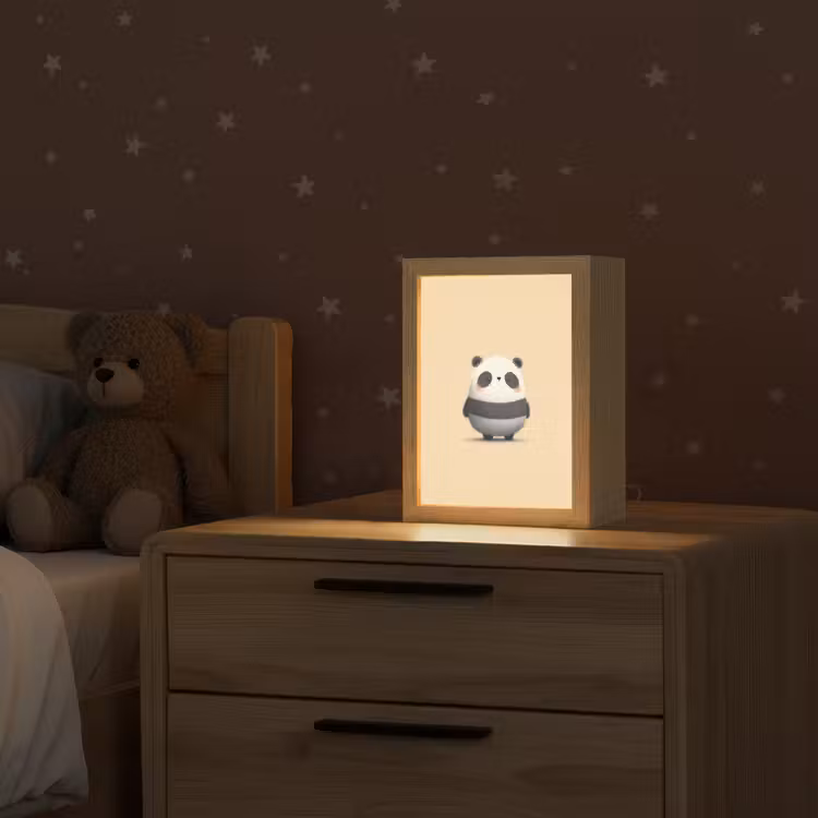 Nachtlampje - Panda - Beige - Minimalistisch — 2