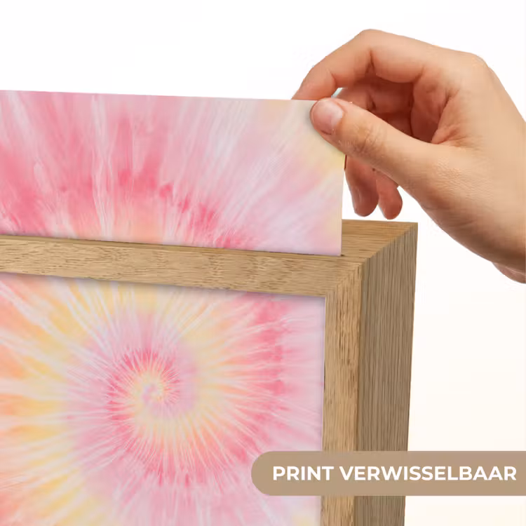 Nachtlampje - Patroon - Tie Dye - Pasteltinten - Roze — 4