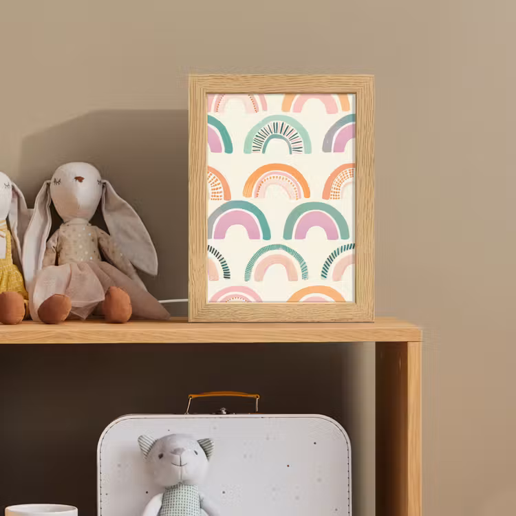 Nachtlampje - Regenboog - Pastel - Patroon — 3
