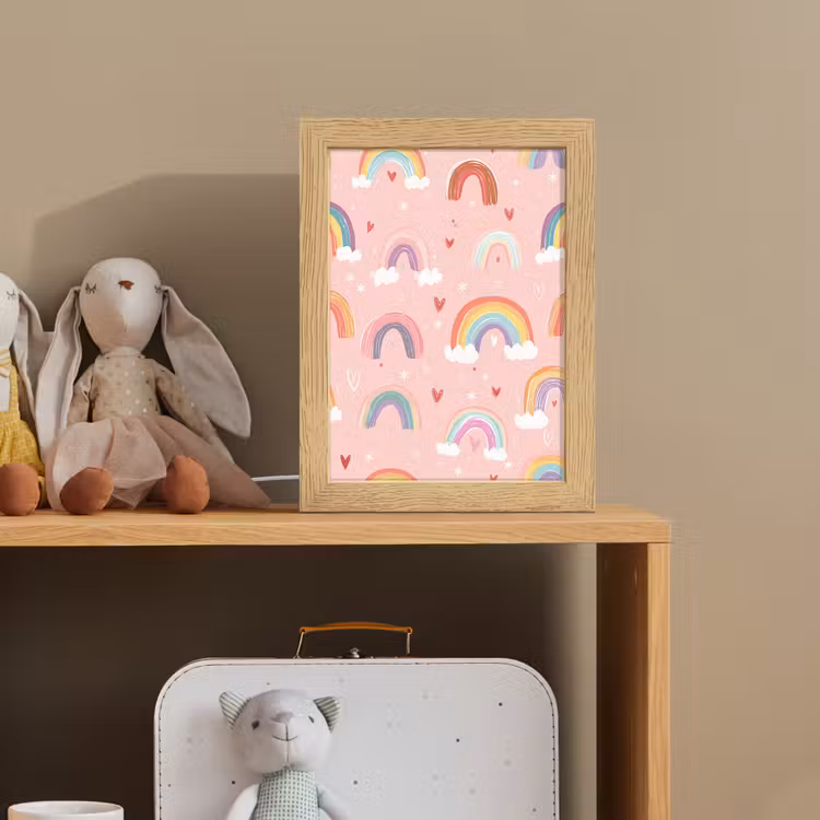 Nachtlampje - Regenboog - Patroon - Pastel — 3