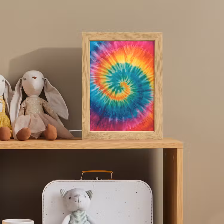 Nachtlampje - Regenboogkleuren - Tie dye - — 3