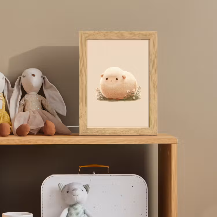 Nachtlampje - Schaap - Beige - Bloemen — 3