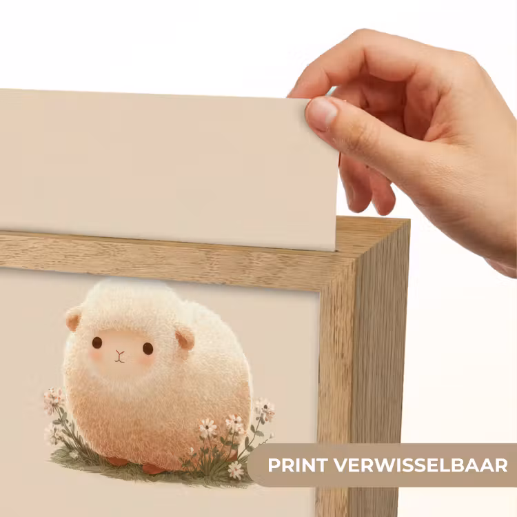 Nachtlampje - Schaap - Beige - Bloemen — 4