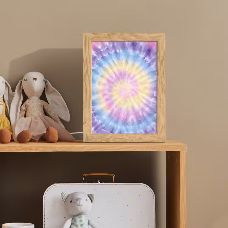 Nachtlampje - Spiraal - Tie dye - Pasteltinten — 3