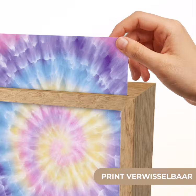 Nachtlampje - Spiraal - Tie dye - Pasteltinten — 4