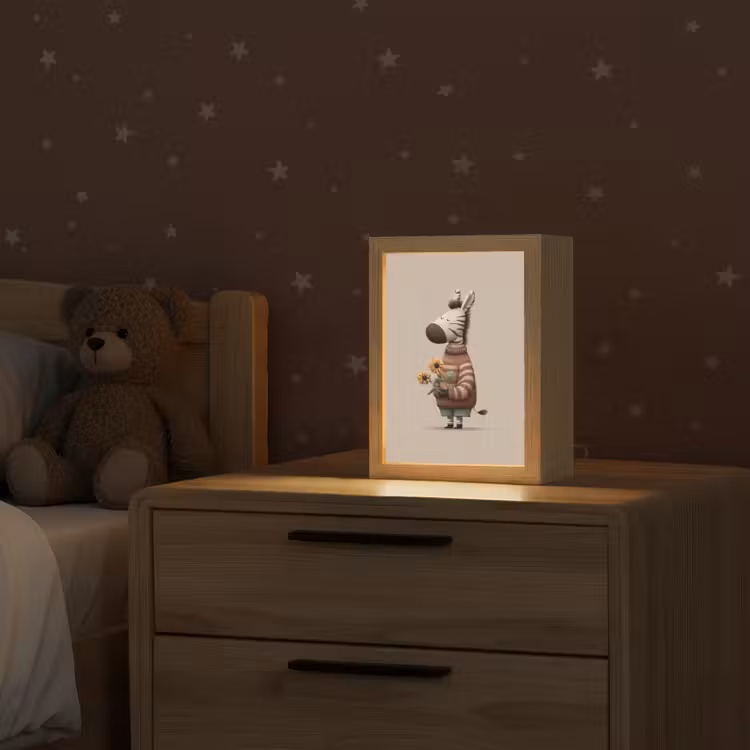 Nachtlampje - Zebra - Zonnebloemen - Warm — 2
