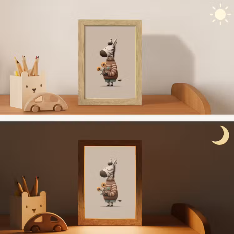 Nachtlampje - Zebra - Zonnebloemen - Warm — 5