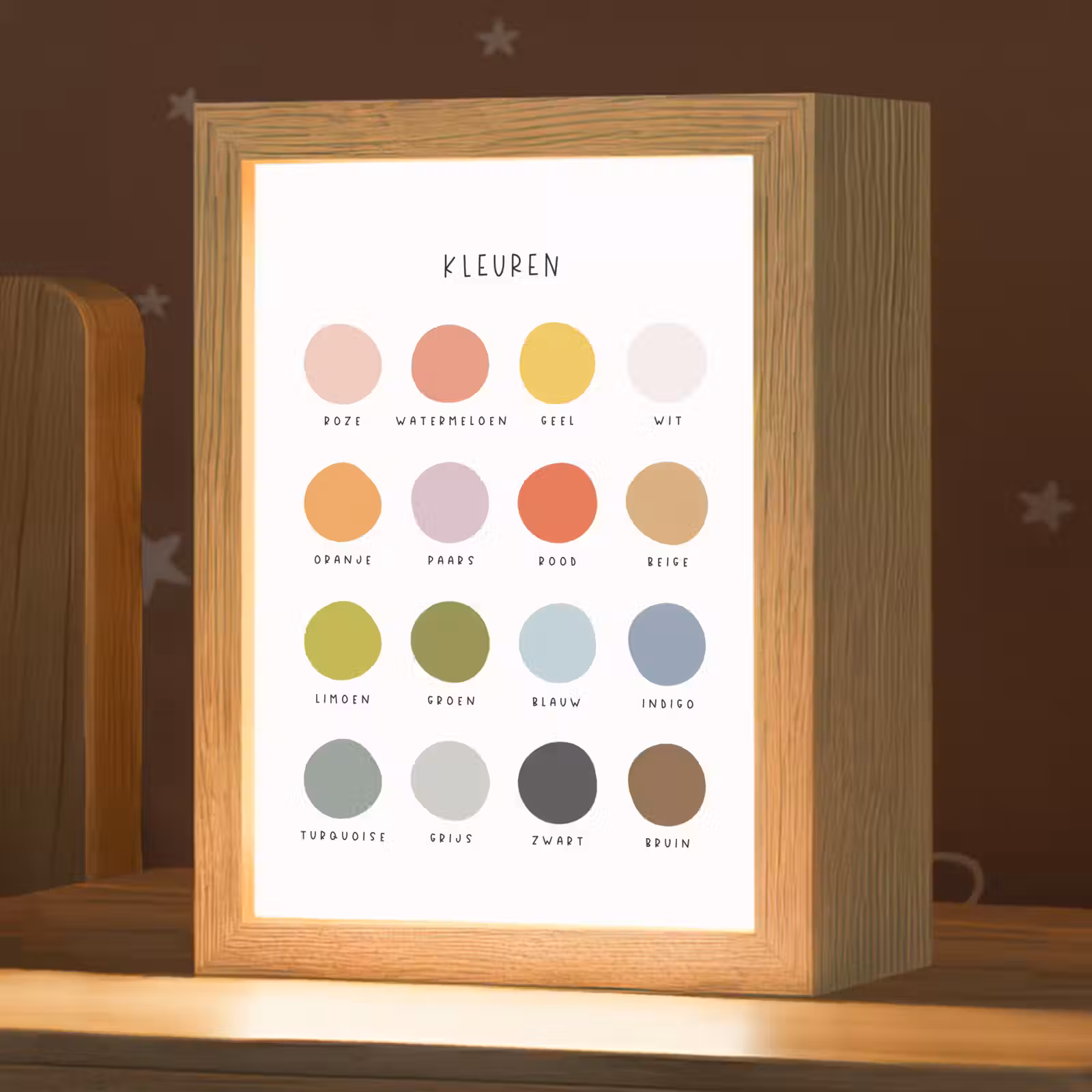 Nachtlampje - Kleuren - Leren voor kinderen - Educatief — 1