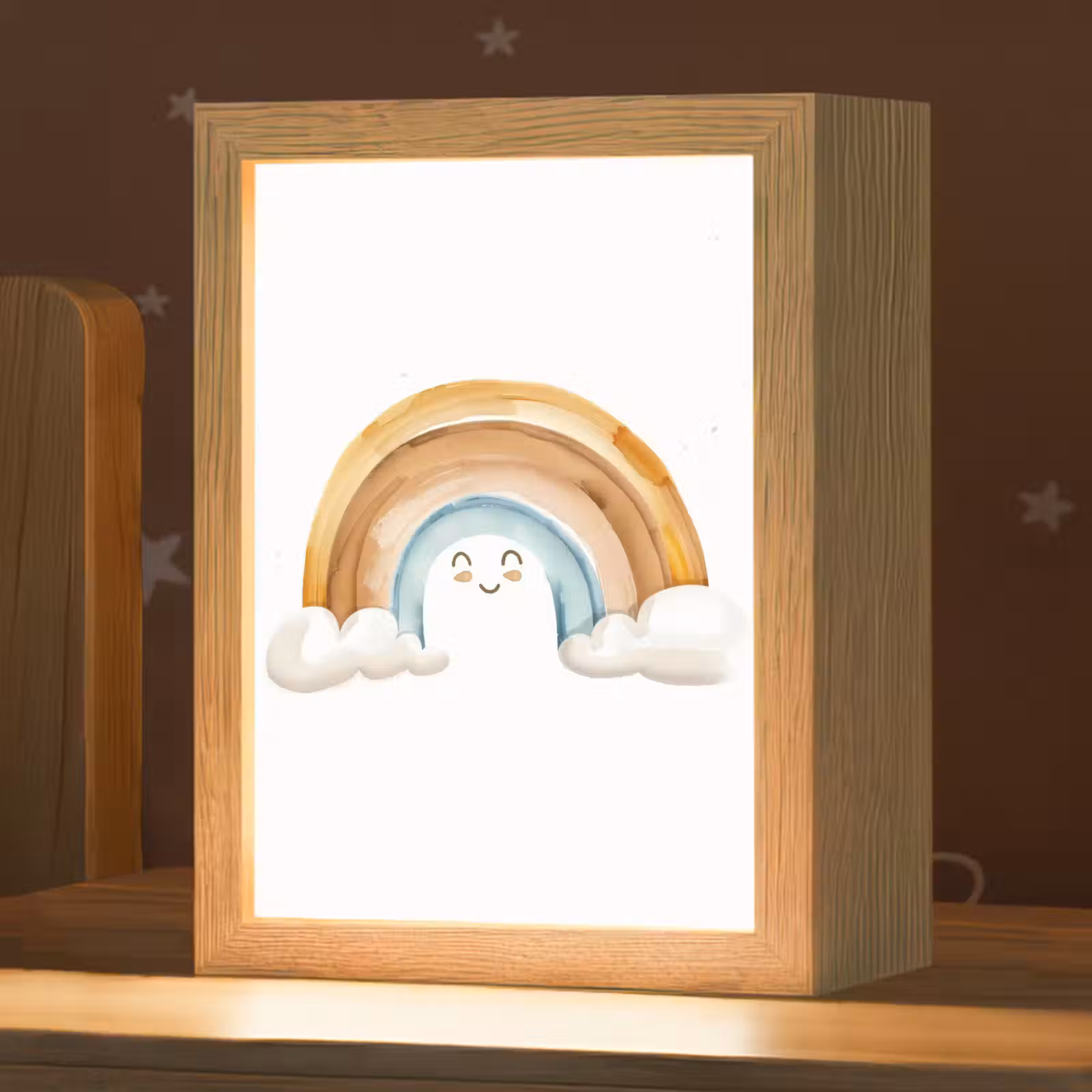 Nachtlampje - Regenboog - Pastel kleuren — 1