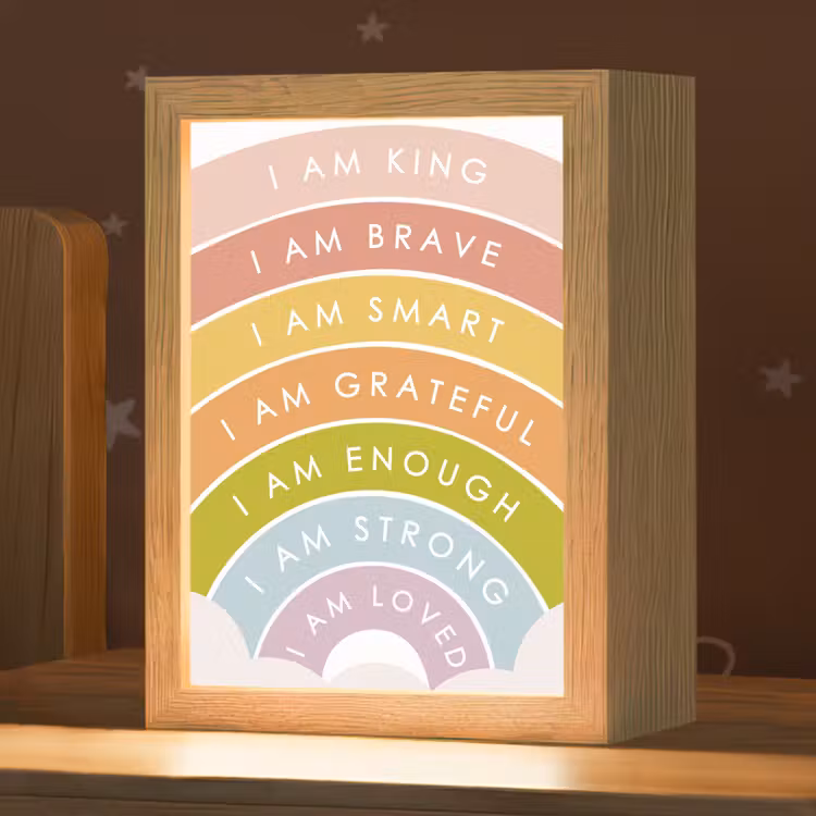 Nachtlampje - Regenboog - Kleuren - Quotes — 1