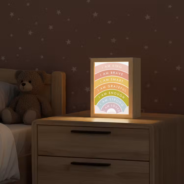 Nachtlampje - Regenboog - Kleuren - Quotes — 2
