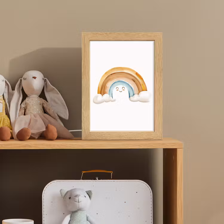 Nachtlampje - Regenboog - Pastel kleuren — 3