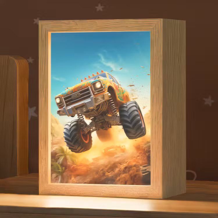 Nachtlampje - Monstertruck - Kind - Jongen - Auto — 1