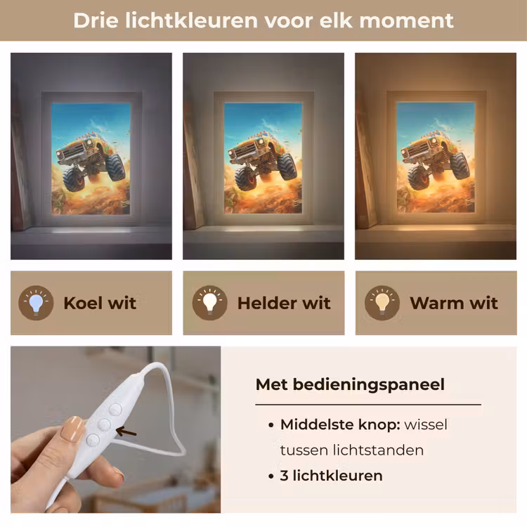 Nachtlampje - Monstertruck - Kind - Jongen - Auto — 7