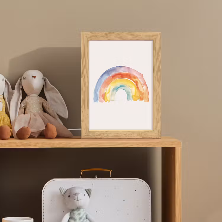 Nachtlampje - Regenboog - Watercolor - Kleurrijk — 3