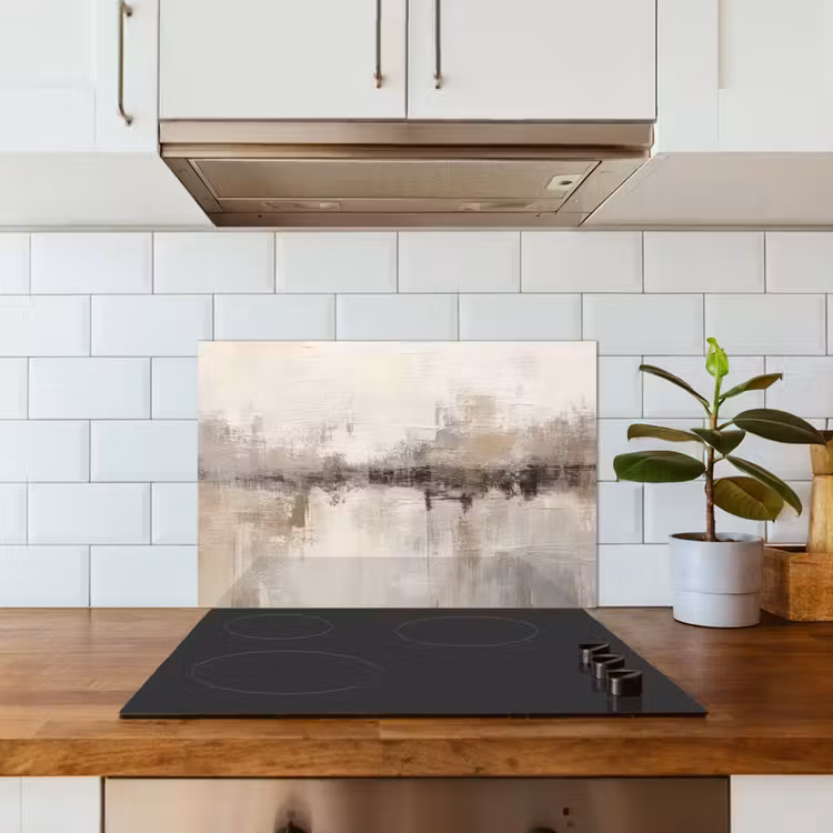Spatscherm keuken - Moderne kunst - Abstract - Beige — 6