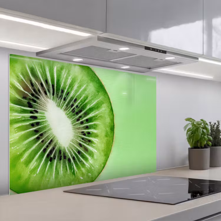 Spatscherm keuken - Kiwi - Groen - Fris — 1
