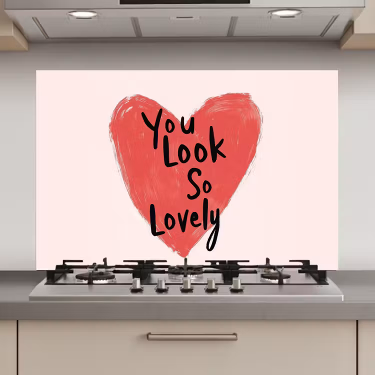 Keuken achterwand - Hart - Rood - Valentijn — 1