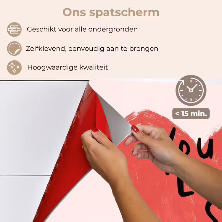 Keuken achterwand - Hart - Rood - Valentijn — 4