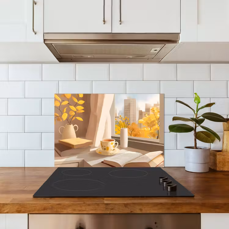 Spatscherm keuken - Thee - Boek - Thee - Herfst — 6