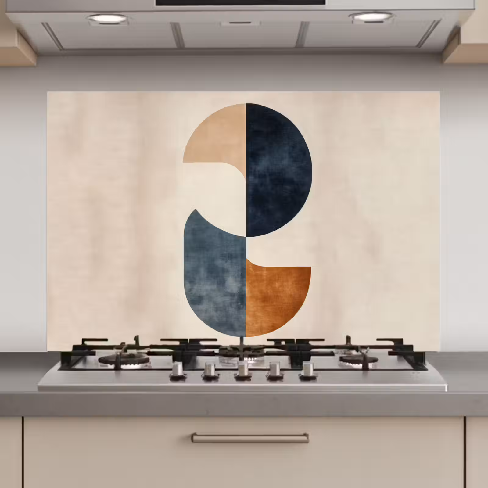Spatscherm keuken - Cirkels - Abstract - Kleurrijk — 1