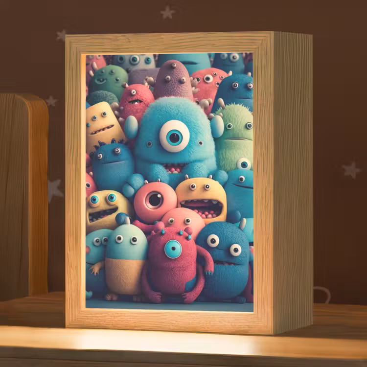 Nachtlampje - Kids - Monster - Regenboog - Design - Meiden - Jongens — 1
