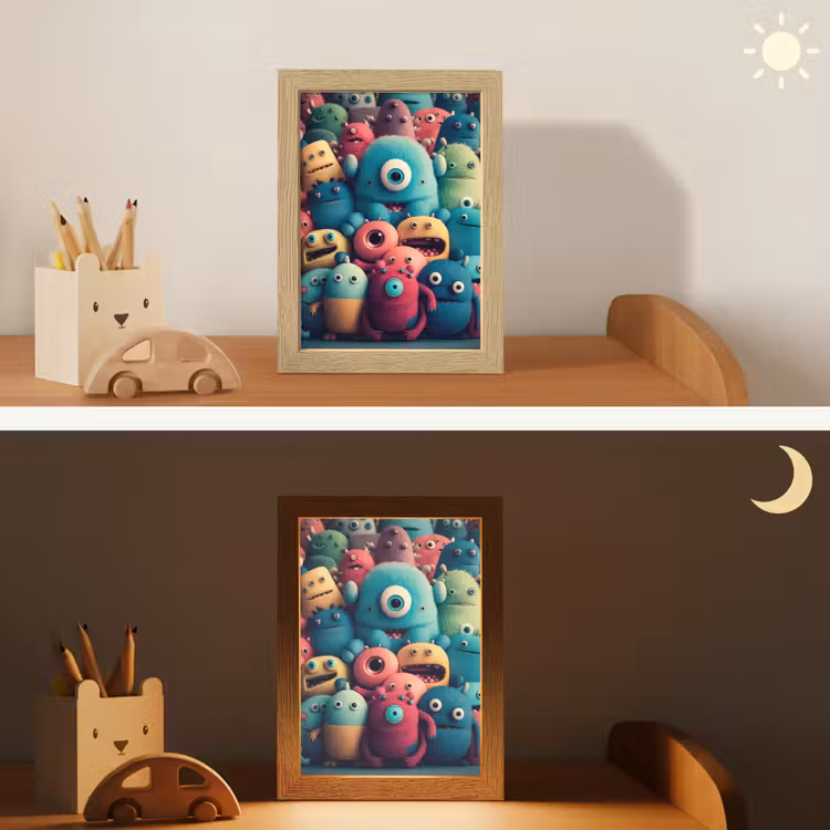 Nachtlampje - Kids - Monster - Regenboog - Design - Meiden - Jongens — 5